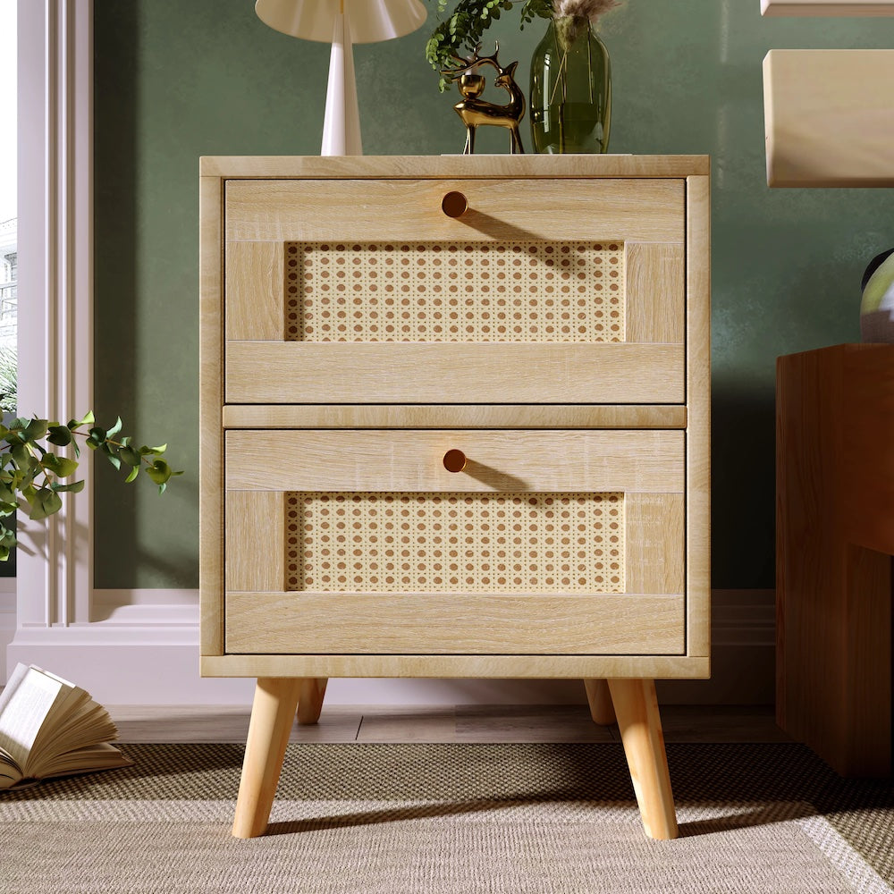 Table de Chevet Rotin Beau Chevet