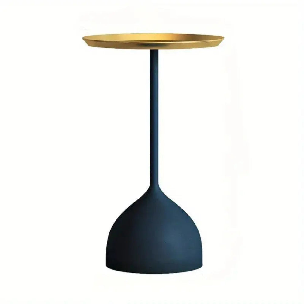 Table de Chevet Bleu et Or Beau Chevet