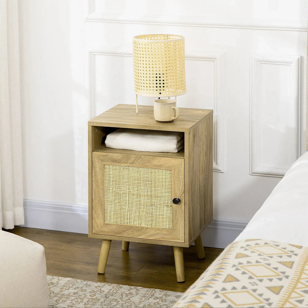 Table de Chevet Cannage Rotin Beau Chevet