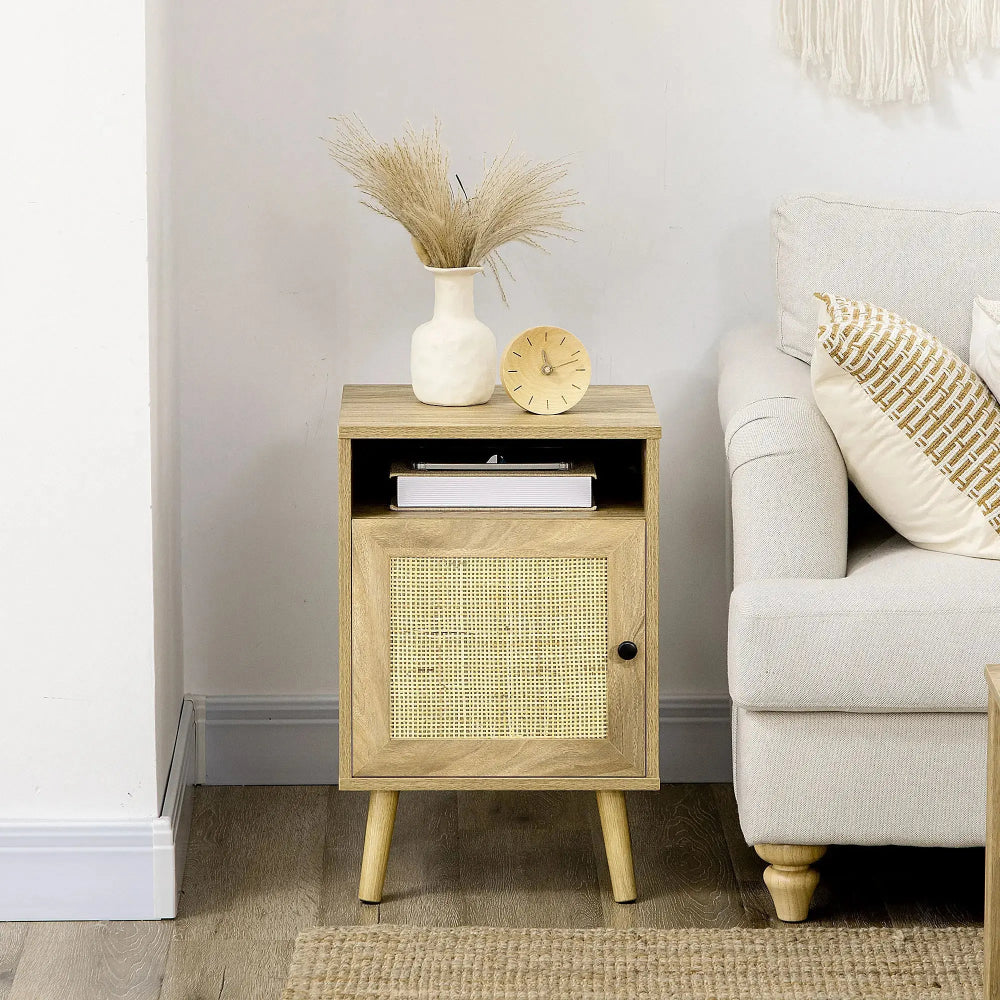 Table de Chevet Cannage Rotin Beau Chevet