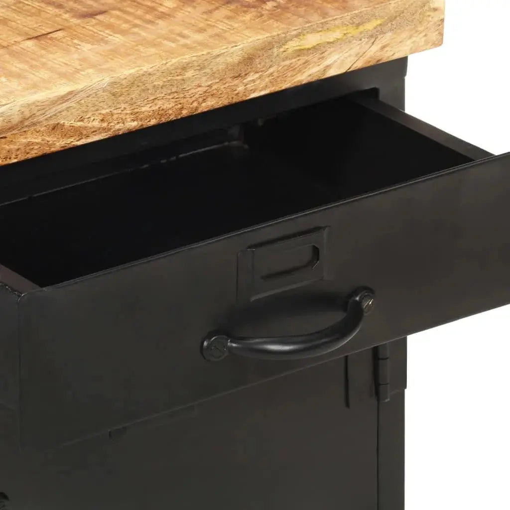 Table de Chevet Metal Noir