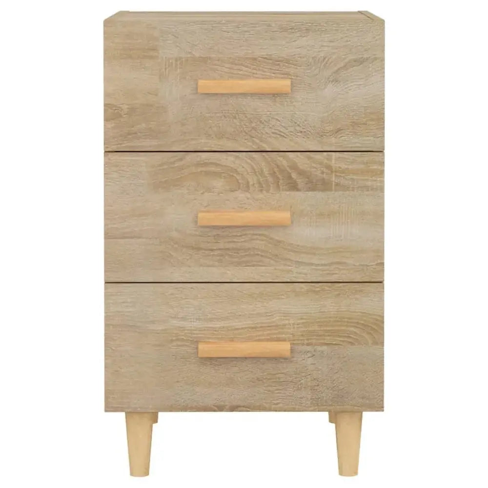 Table de Chevet en Bois Clair