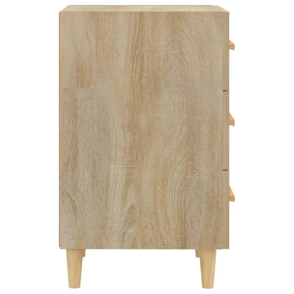 Table de Chevet en Bois Clair