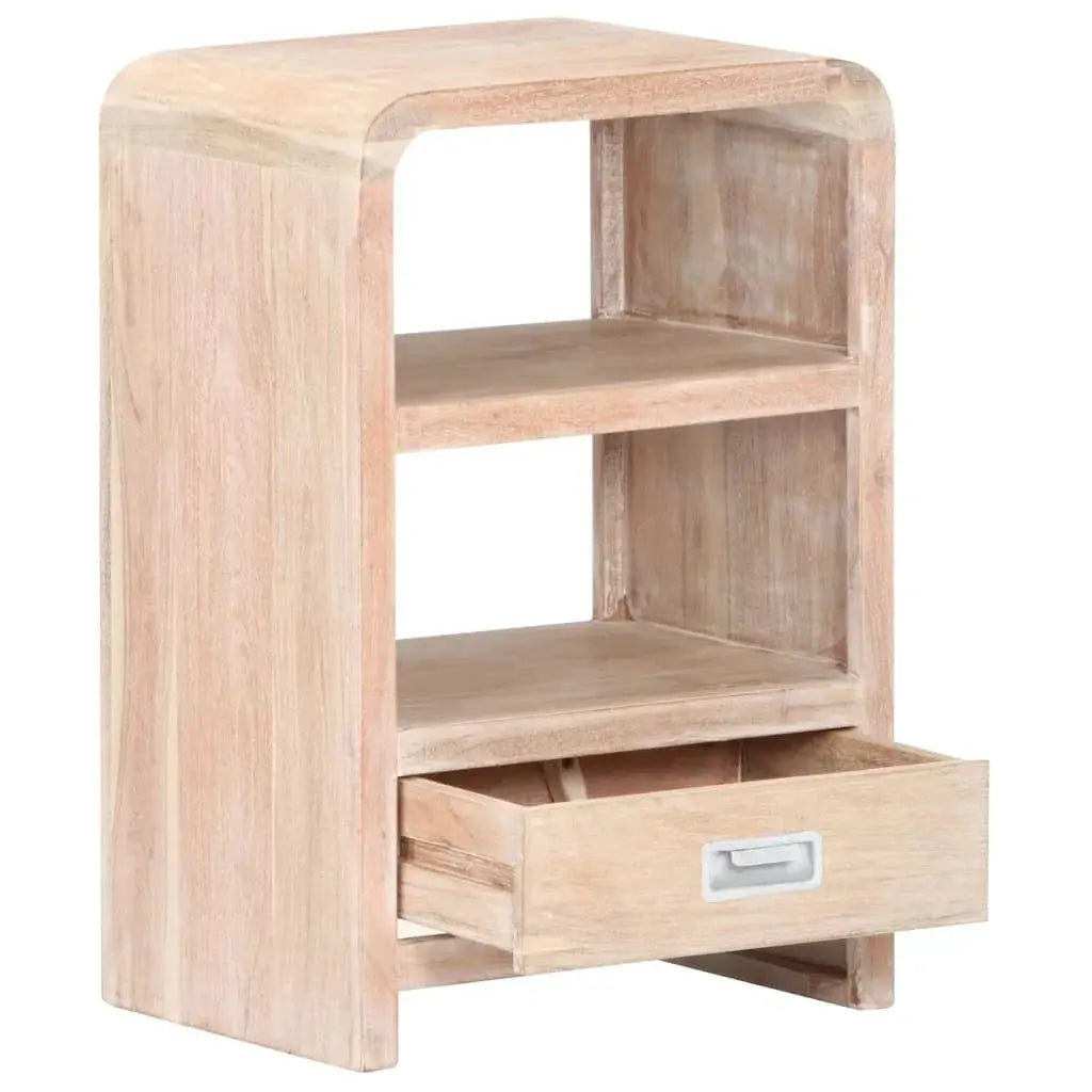 Table de Chevet en Bois Naturel