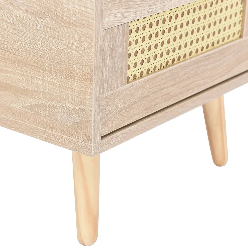Table de Chevet en Rotin Beau Chevet