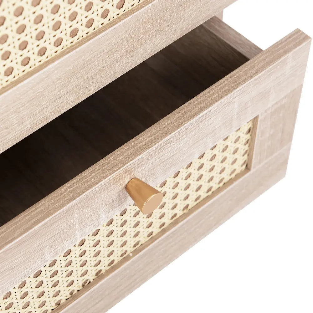 Table de Chevet en Rotin Beau Chevet