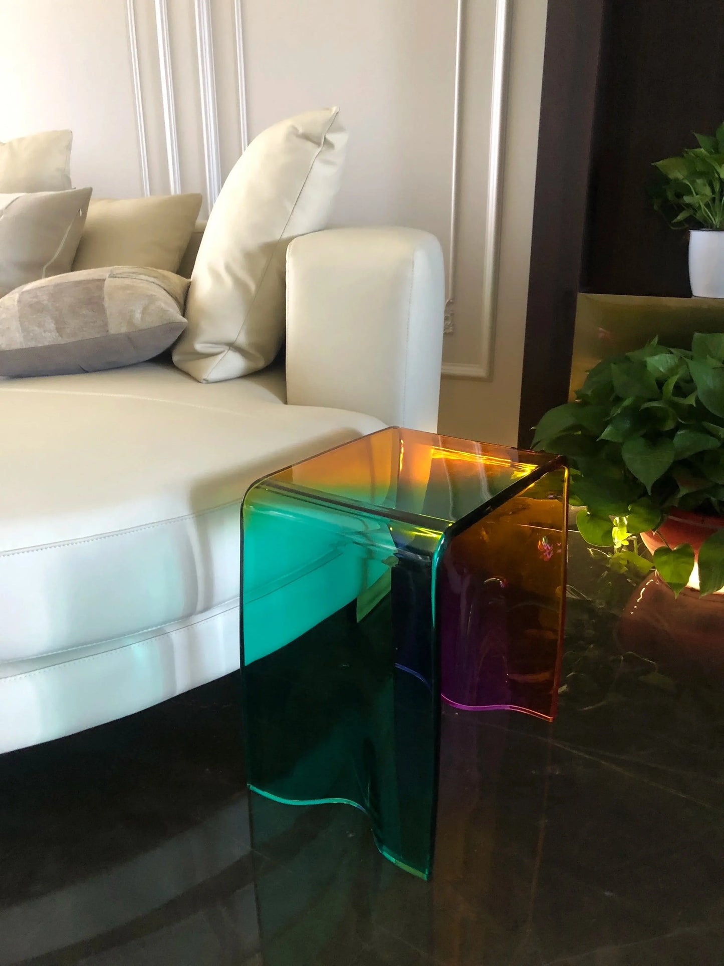 Table de Chevet en Verre