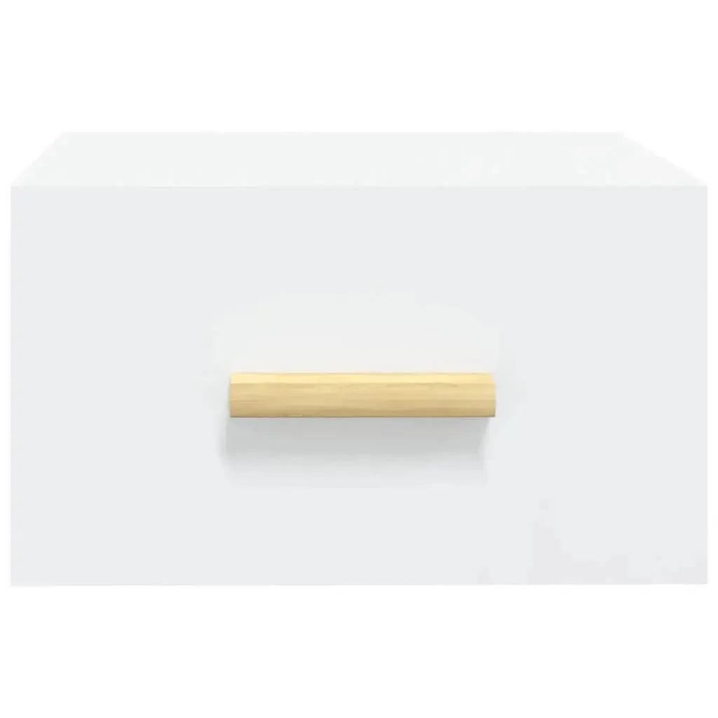 Table de Nuit Blanc et Bois