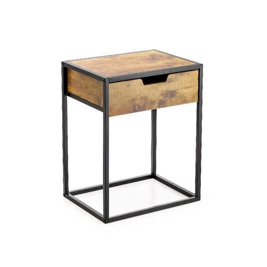 Table de Chevet Bois Metal