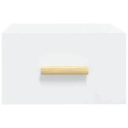 Table de Nuit Blanc et Bois